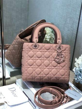 Medium Lady D*0r Bag 9.5 x 8 x 4.5 inches