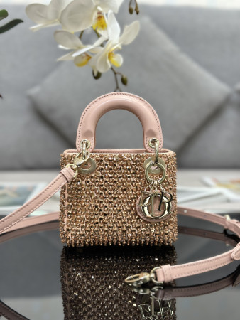 Lady D*0r Ultra-Mini Embroidered Micro-Beads 12 x 10.2 x 5 cm