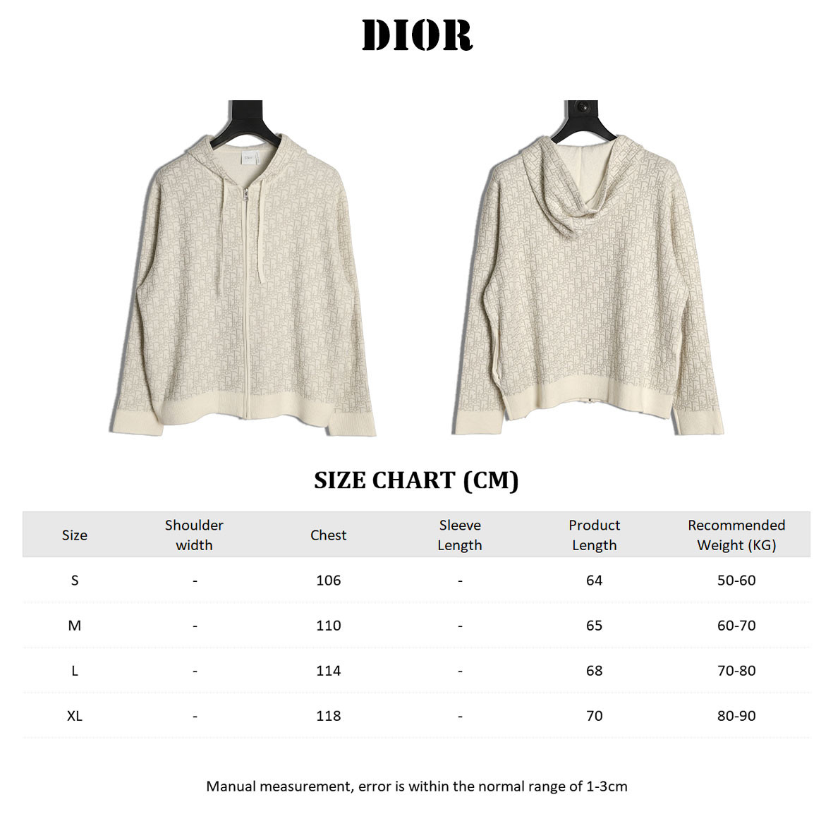 D*or oblique knitting cardigan