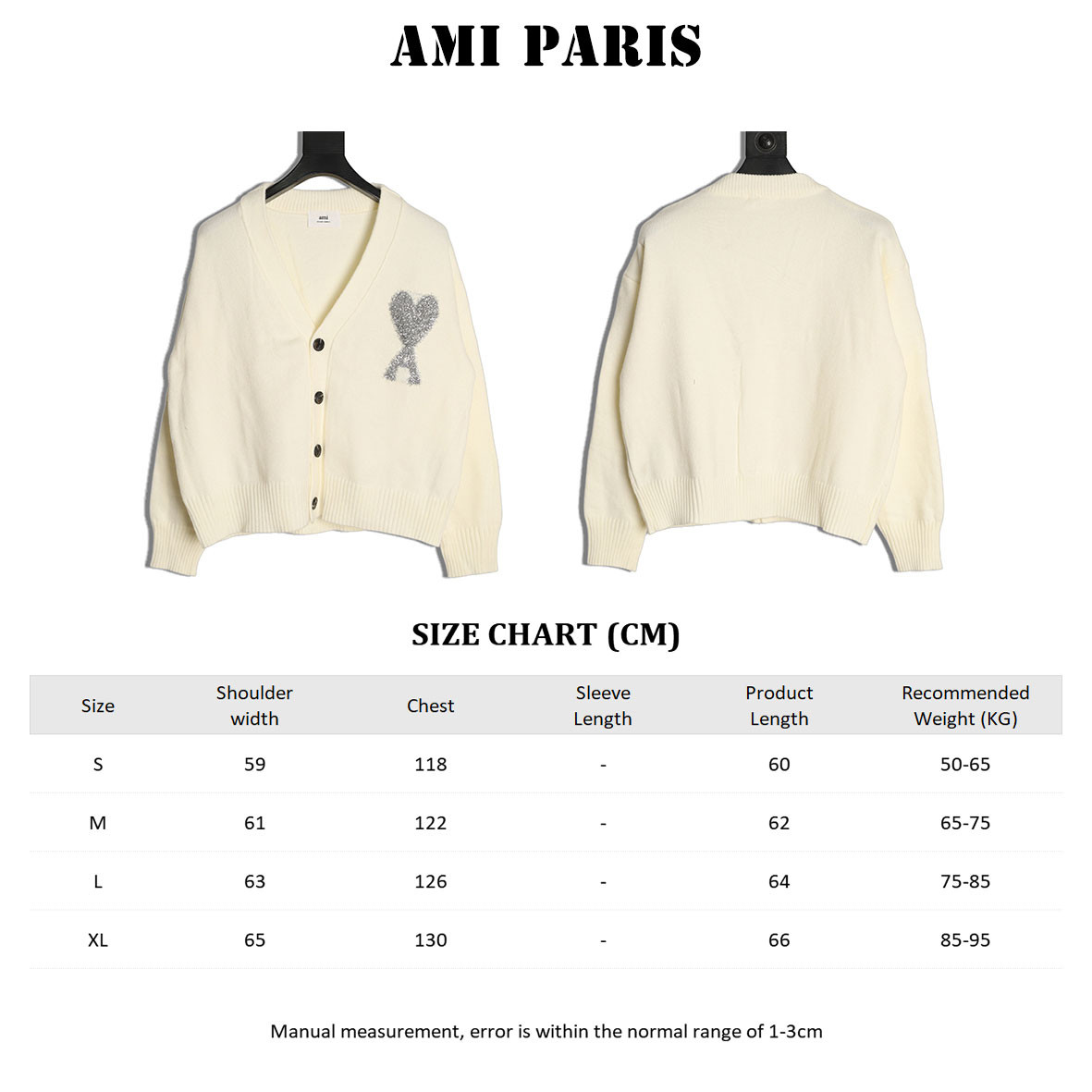 AMI Paris Knitting Cardigan