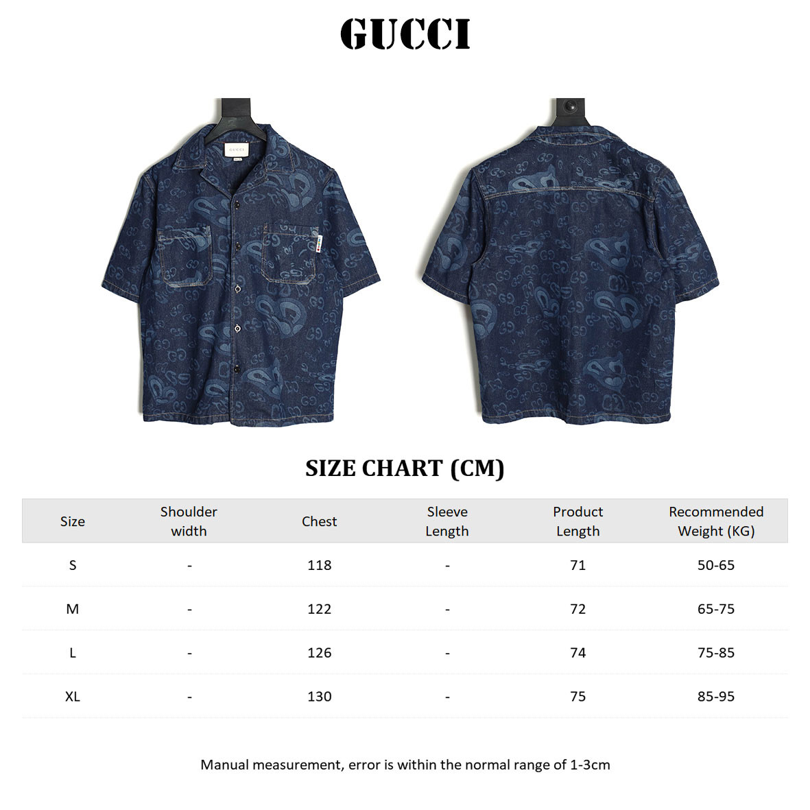 G*u*i gc 25ss short-sleeved shirts