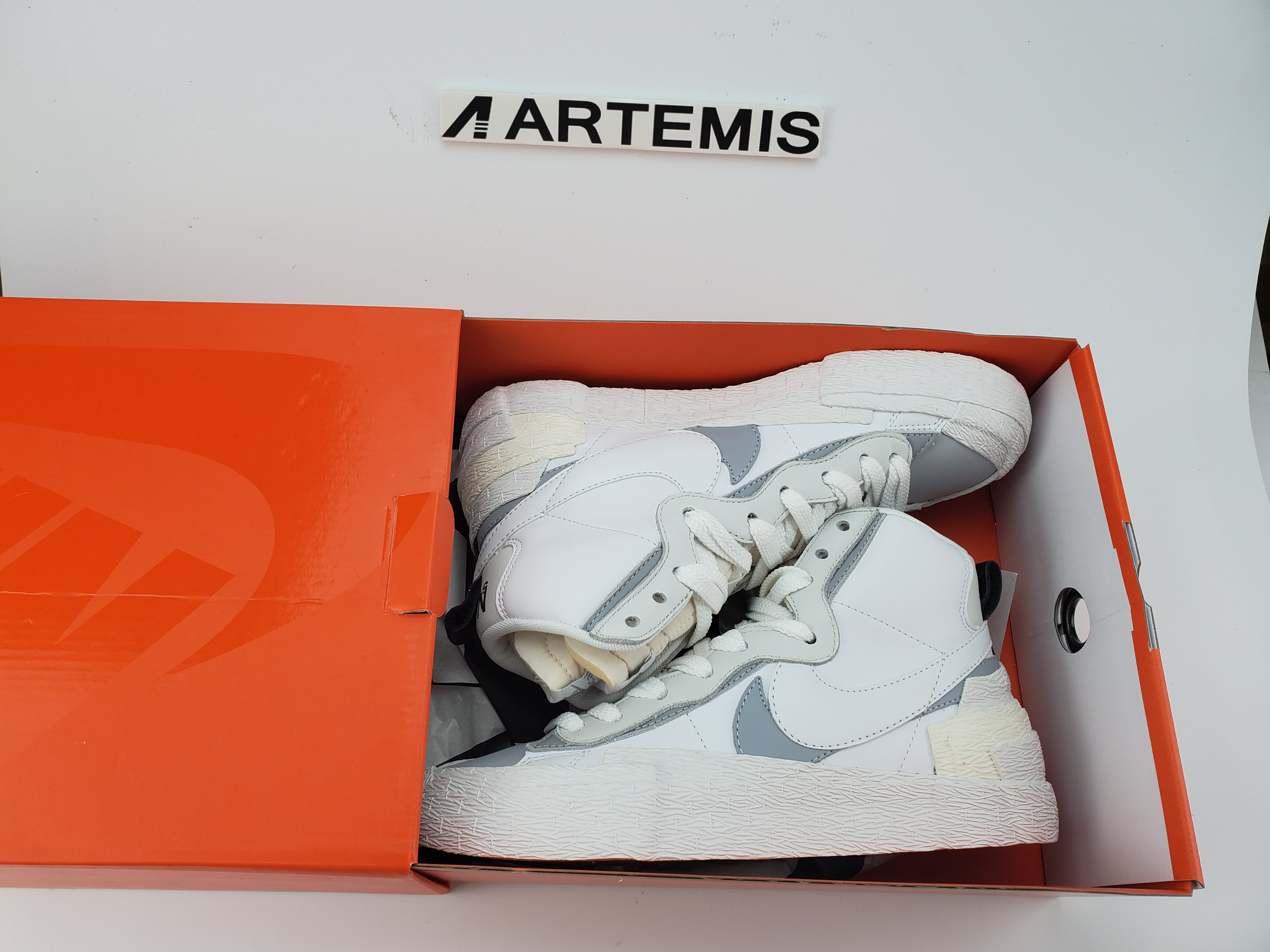 Nike Blazer High Sacai White Grey