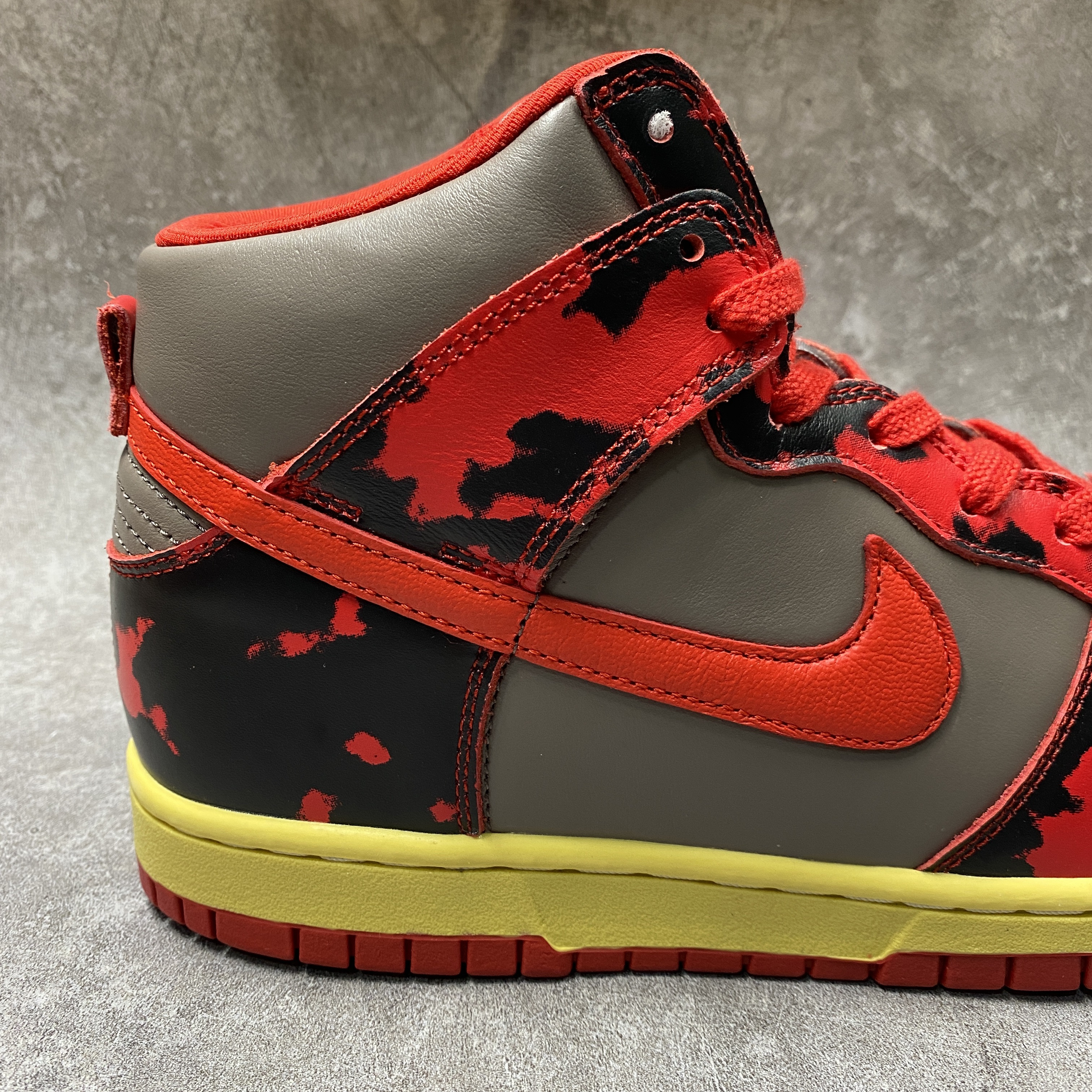 Nike Dunk High 1985 Red Acid Wash