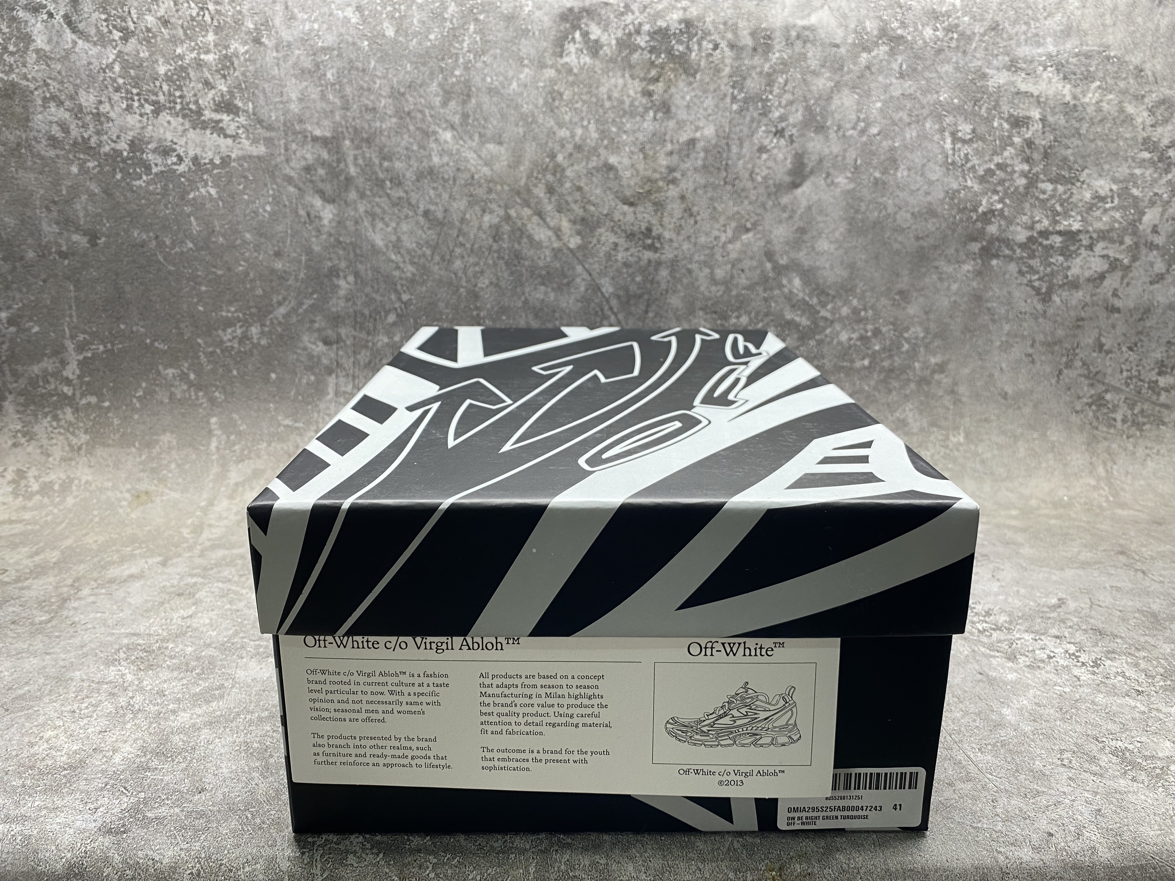 UA Off-White "BE RIGHT BACK"