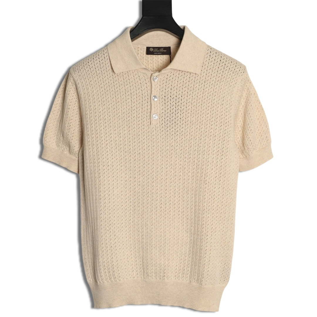 L**o p*ana short-sleeved polo shirt