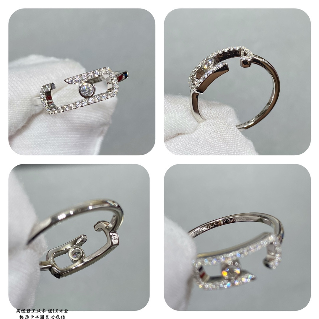 Messika Half Circle Moving Ring