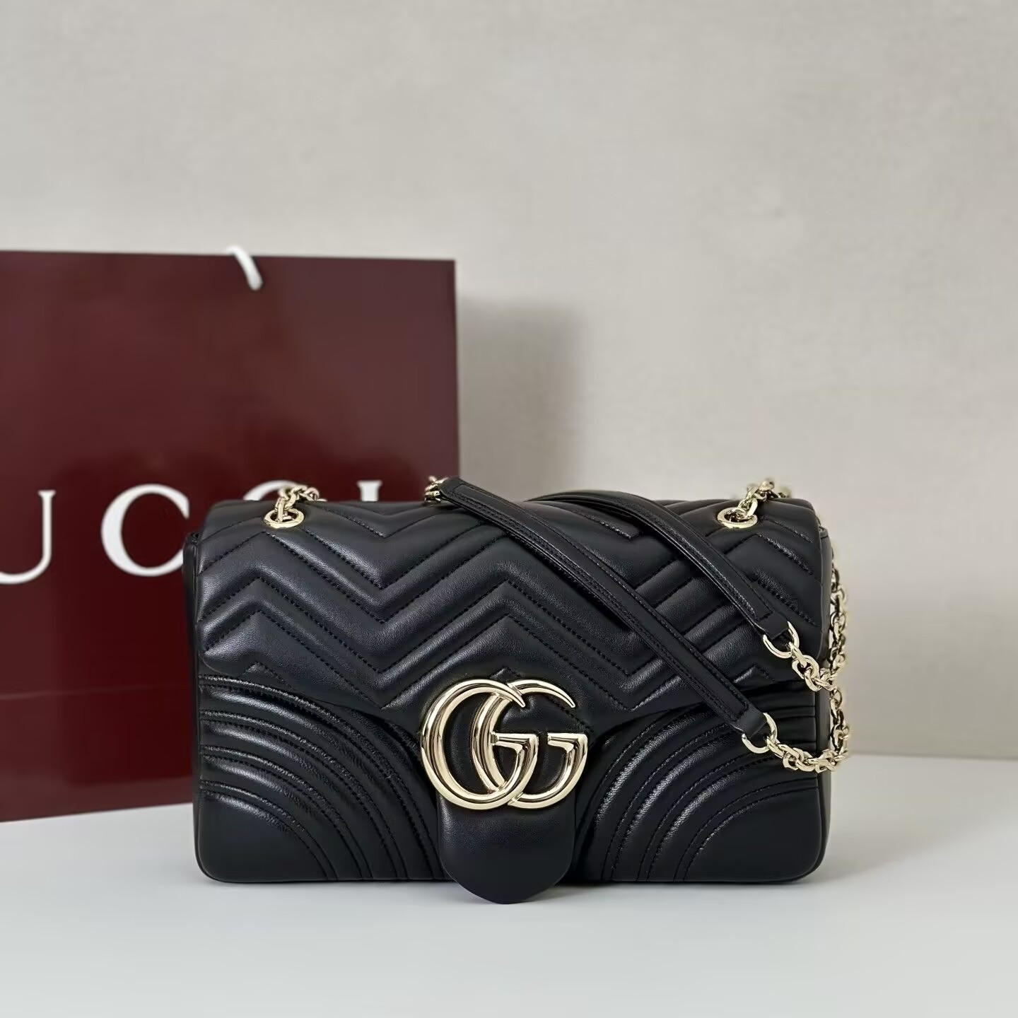 G*u*i GG Marmont Large Shoulder Bag 30.5x18x8cm