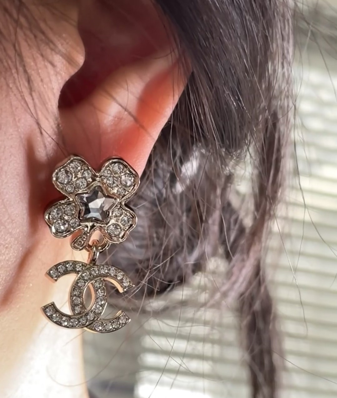 Ch*el earrings