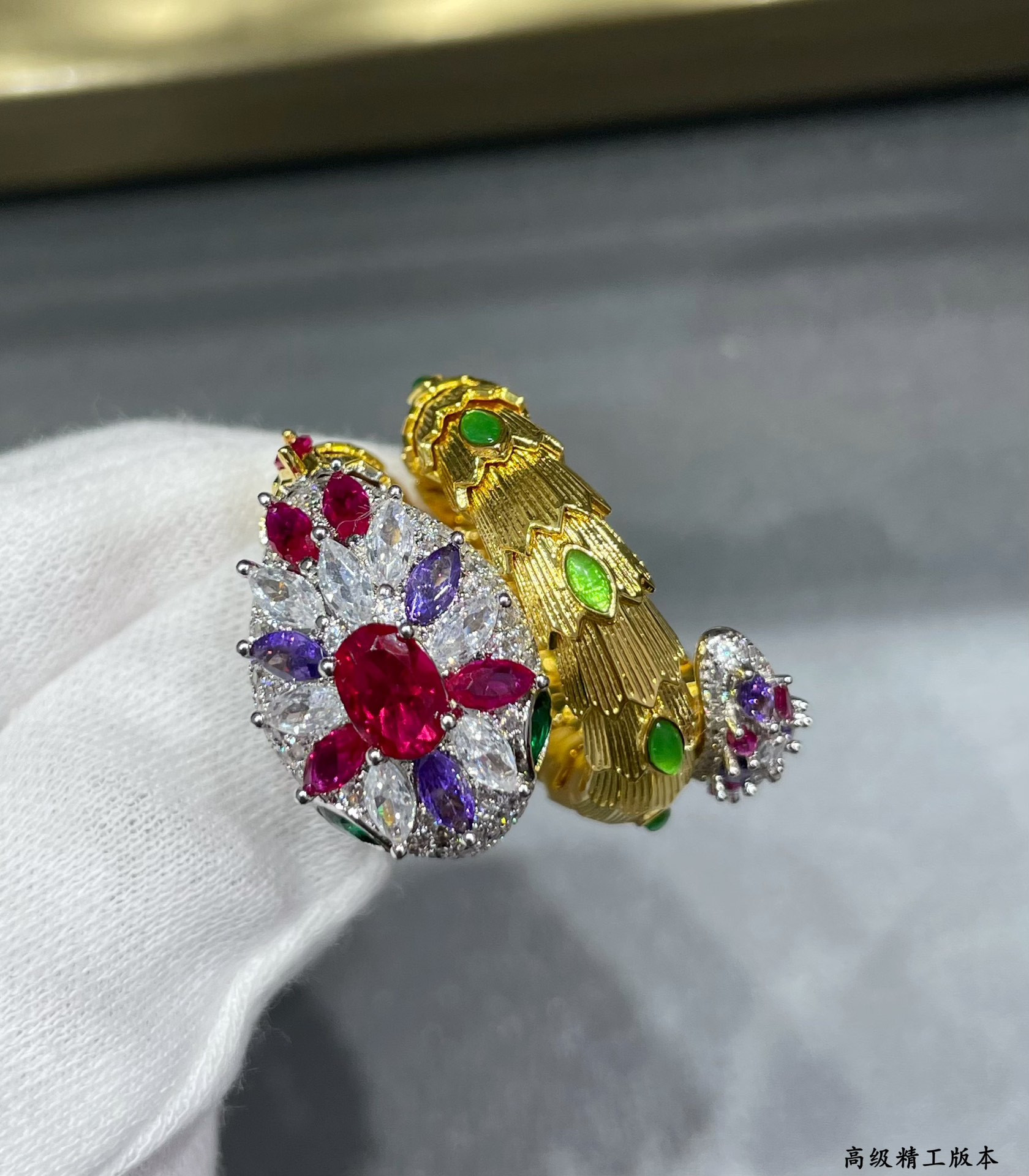 b*l*ai Di*m*nd princess snake ring