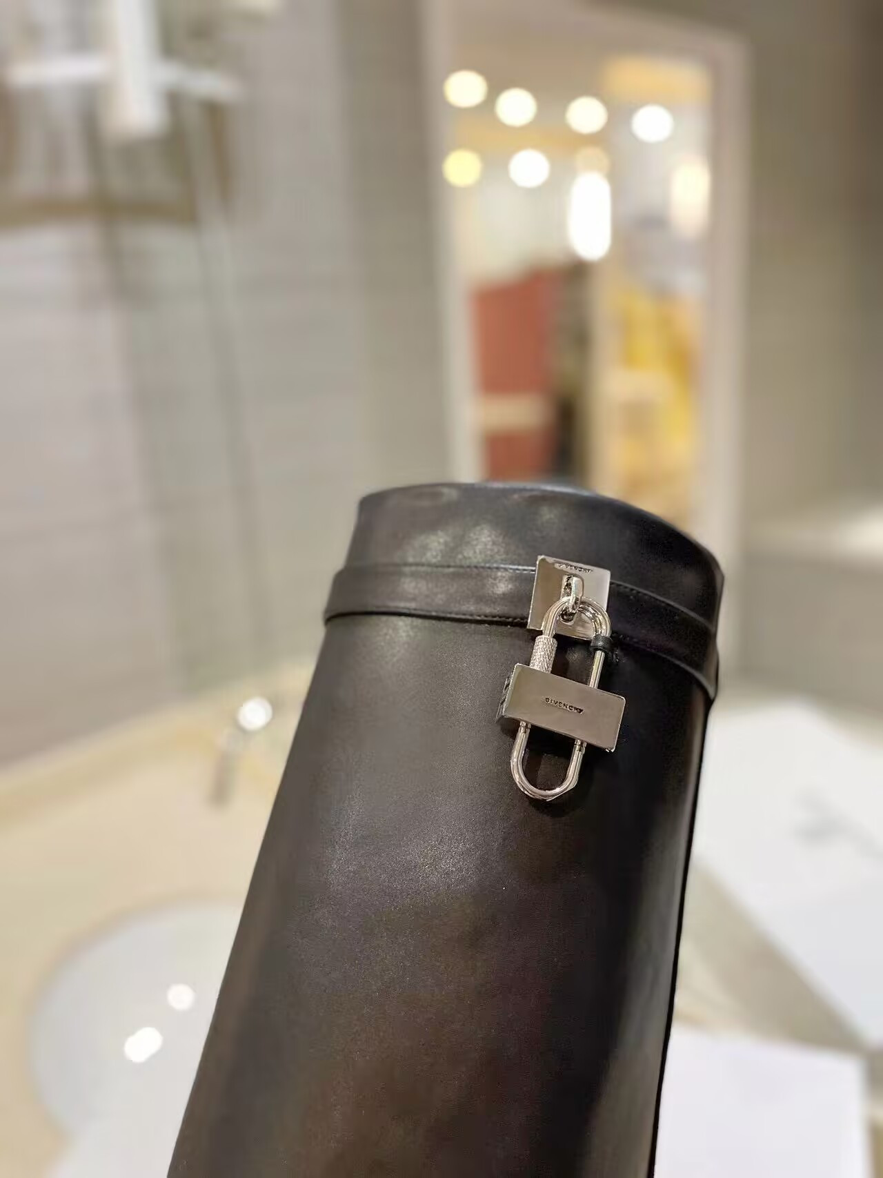 UA Givenchy Shark Lock boots in leather