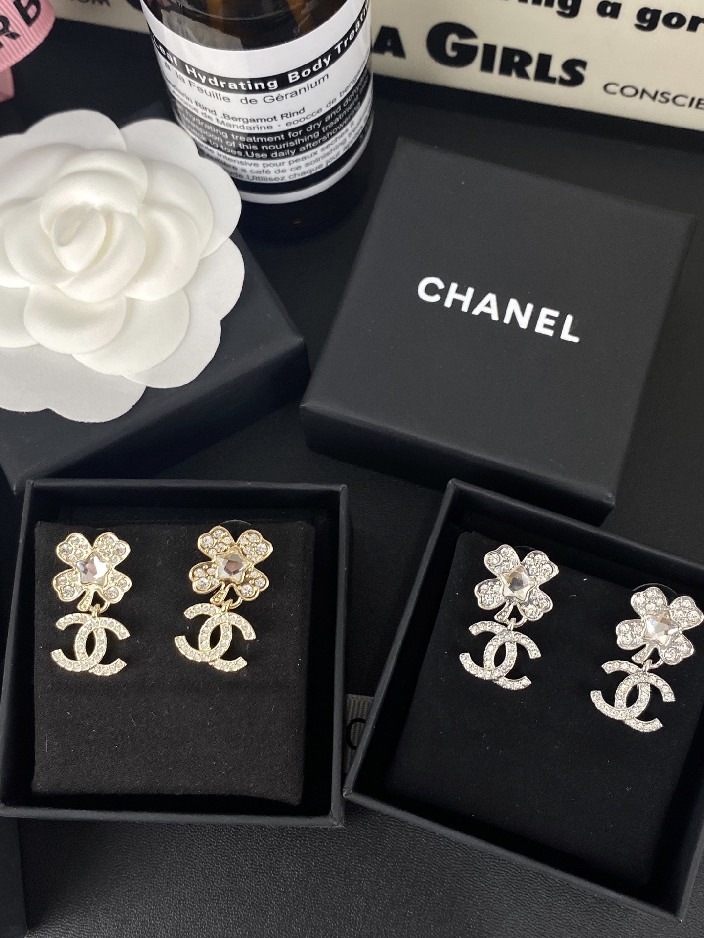 Ch*el earrings