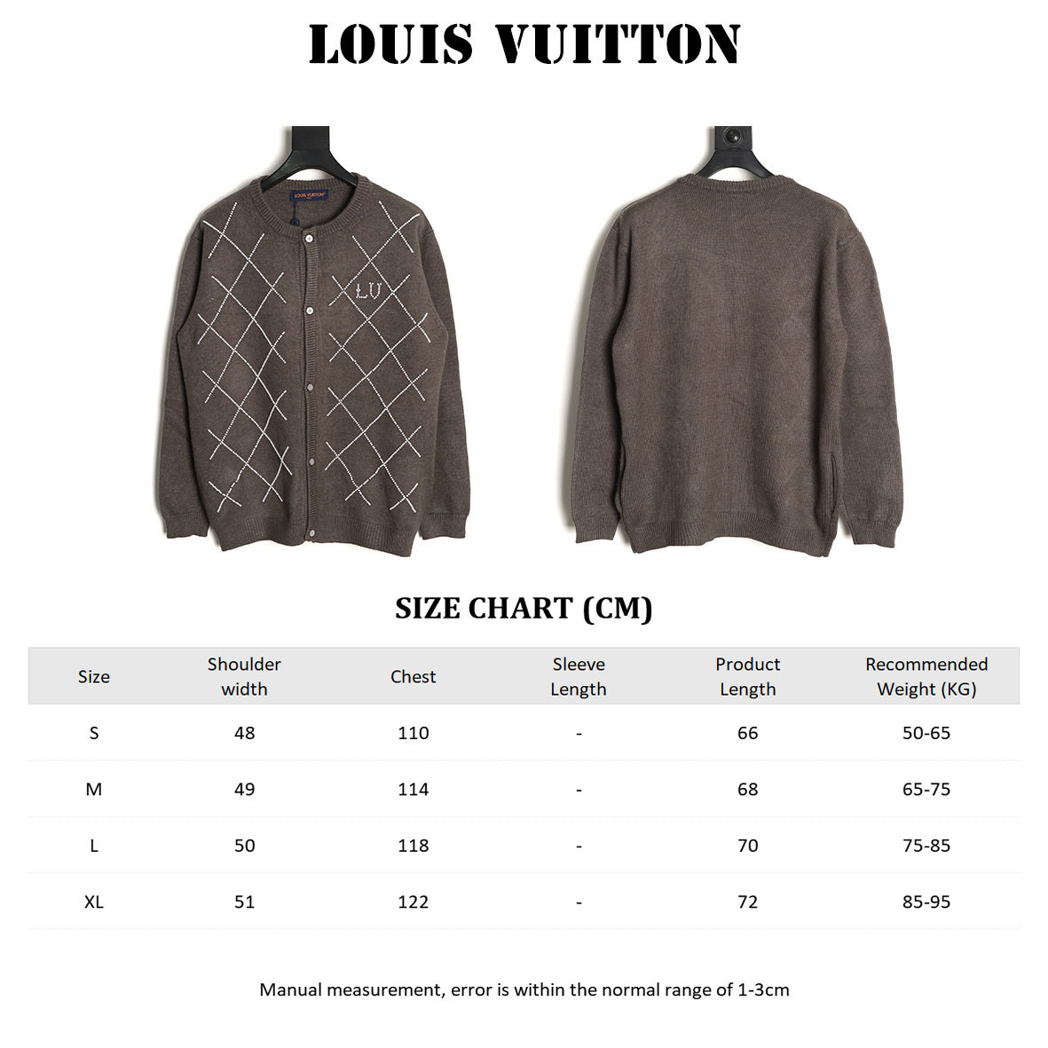 l0*is V*t0n lv knitting cardigan