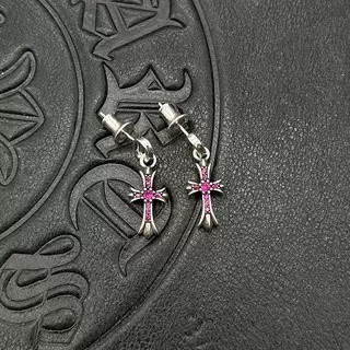 Ch**me He**ts cross earrings