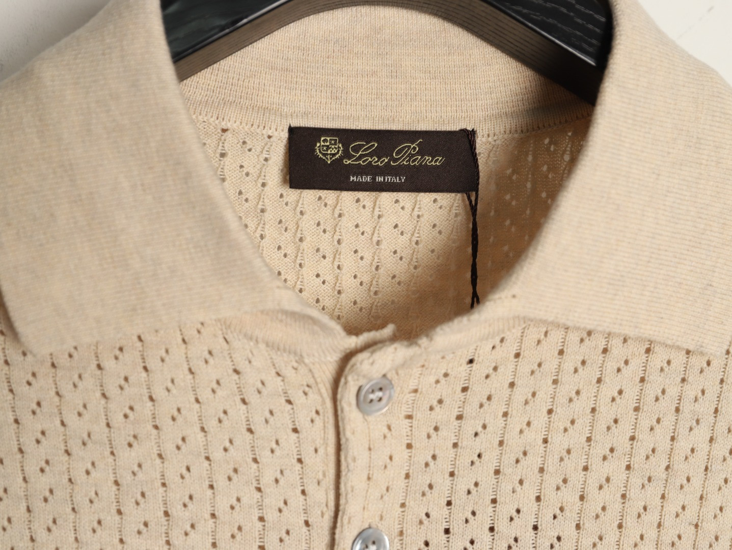 L**o p*ana short-sleeved polo shirt