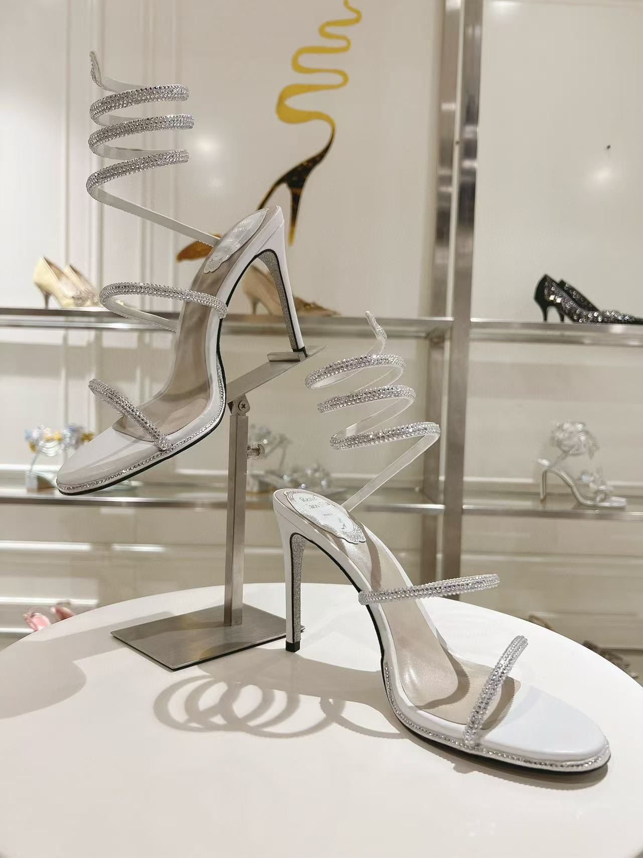 UA RENÉ CAOVILLA Cleo Pumps Sandals 95mm