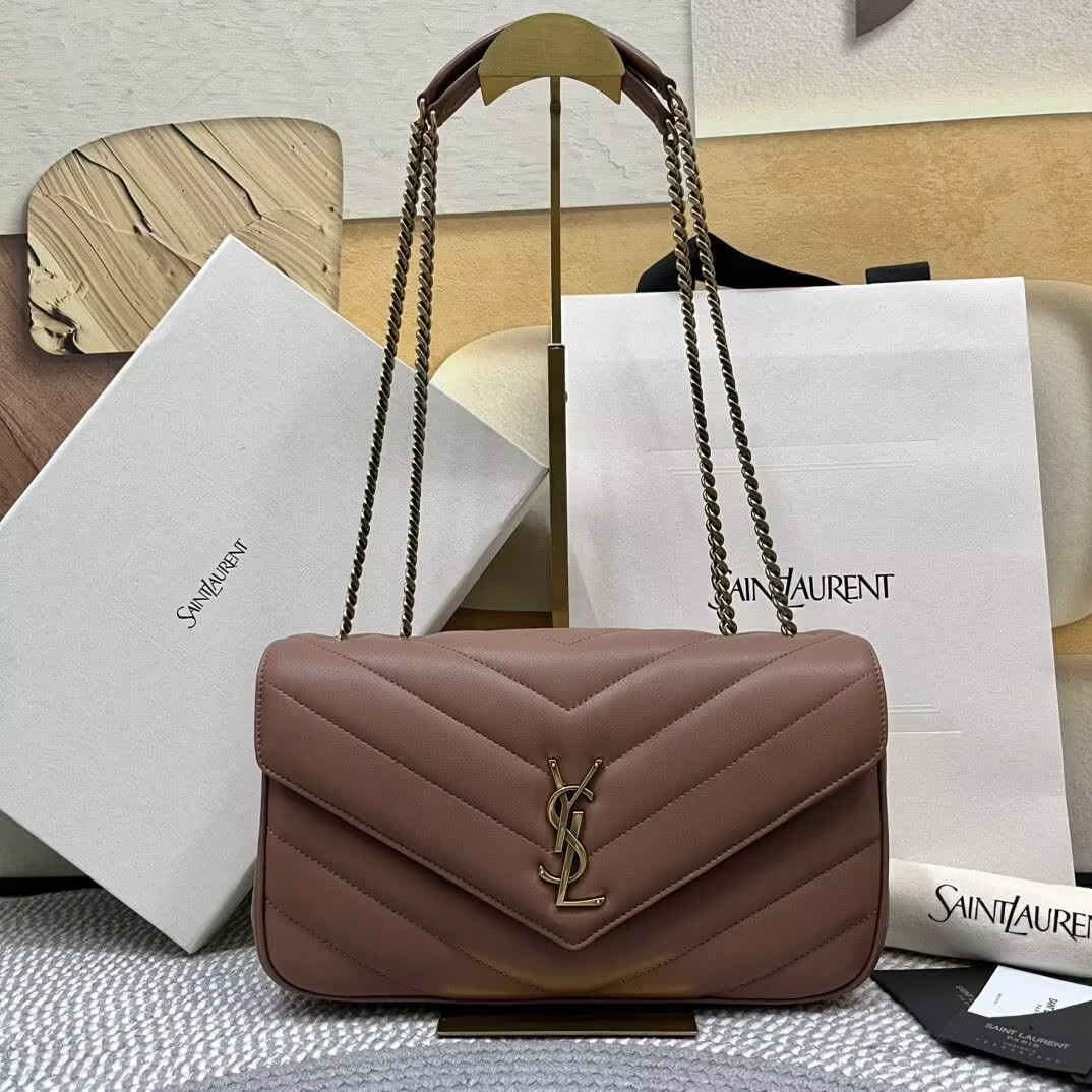 Y*L LOULOU MEDIUM IN MATELASSÉ LAMBSKIN 29x17x8cm