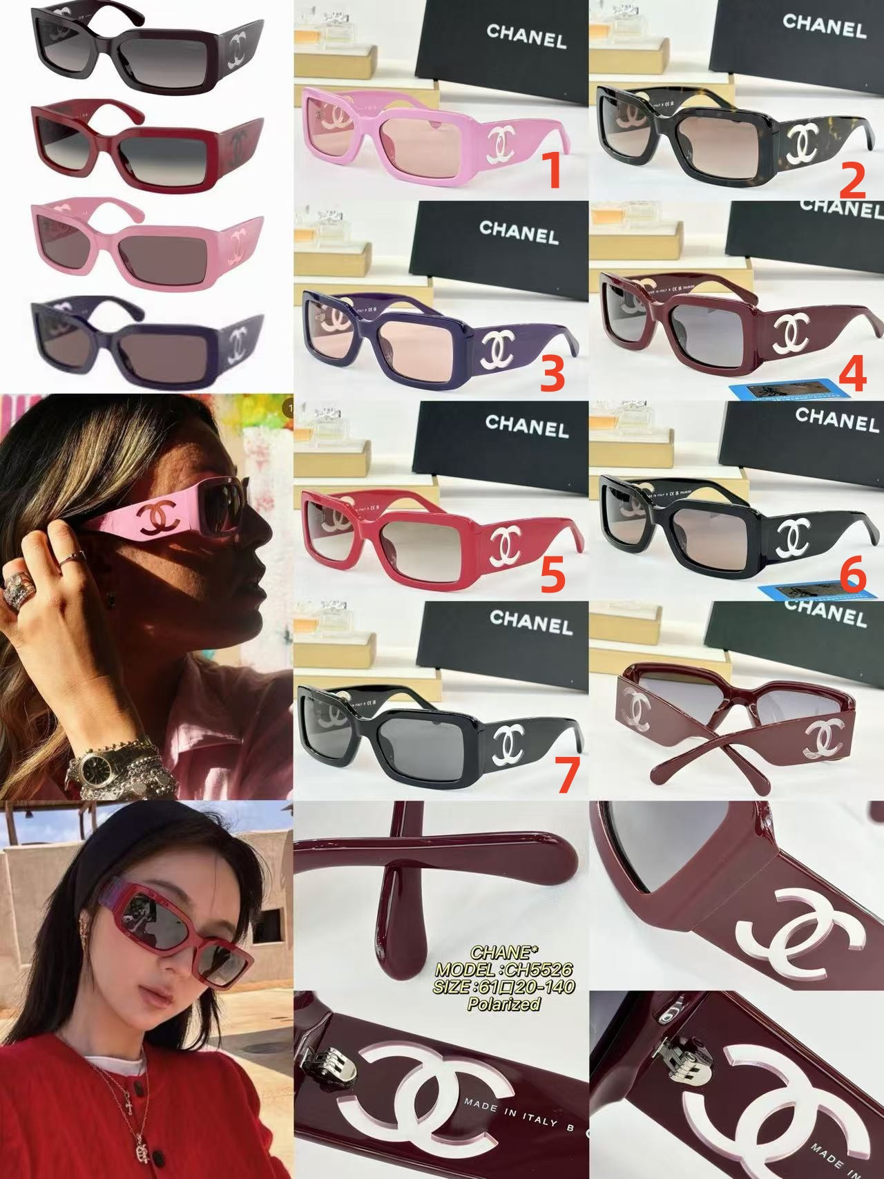 Ch*el glasses ch5526 61-20-140
