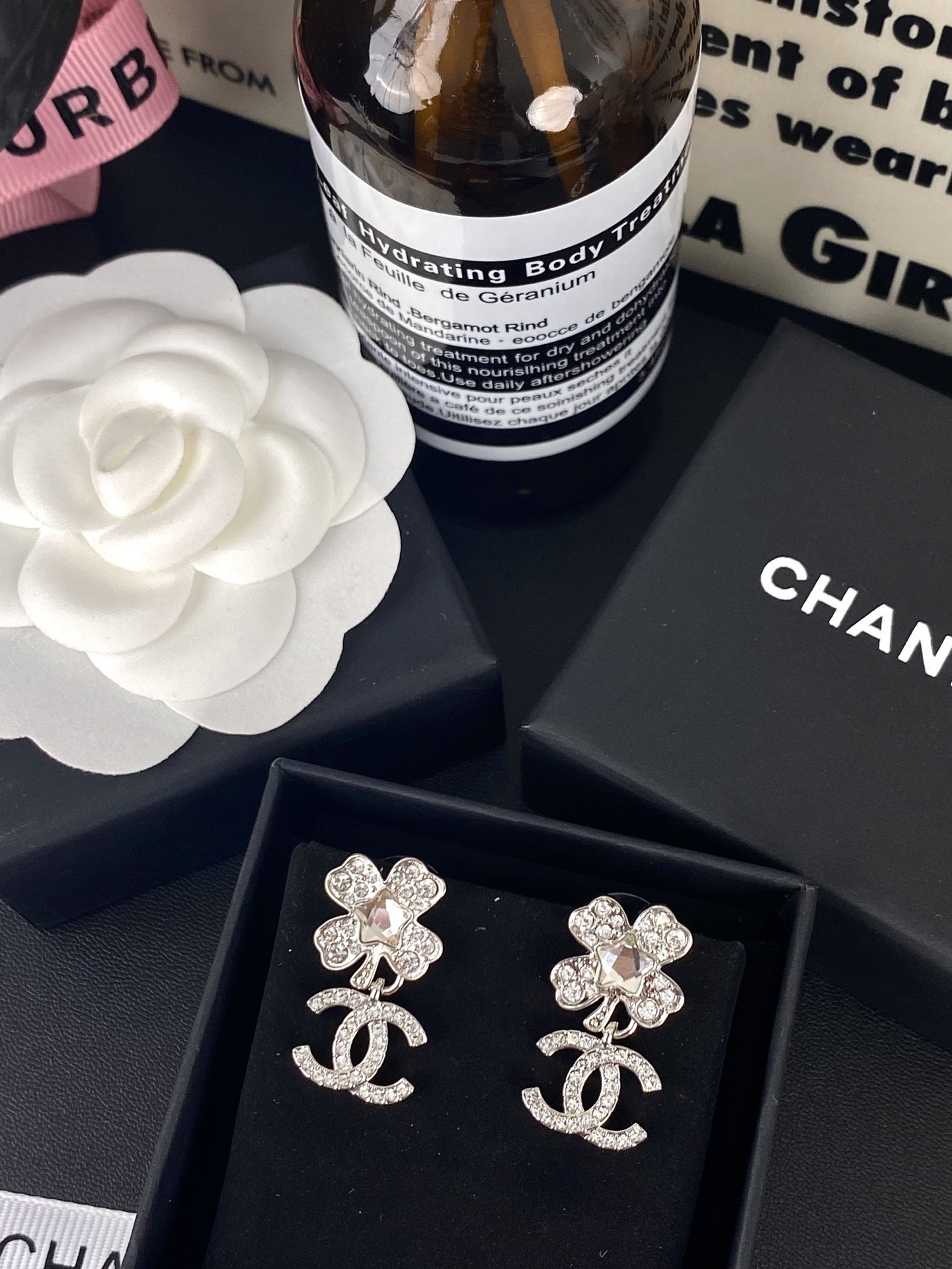 Ch*el earrings