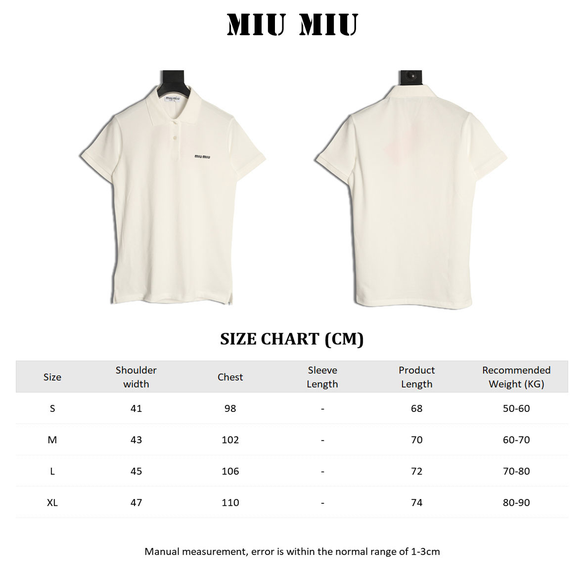 M1v M1v short-sleeved polo shirt
