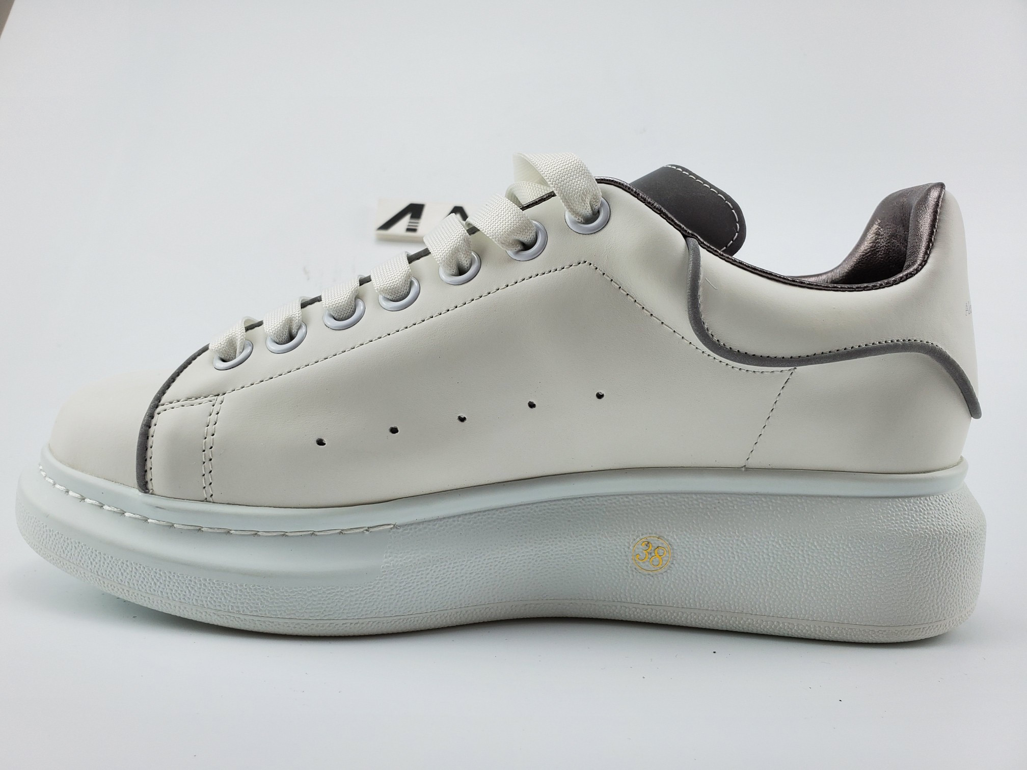 ale*d*r M*Q*en trainers long tongue 3m reflective