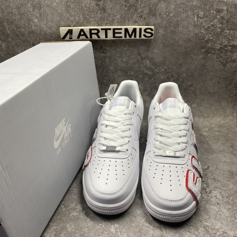 CPFM X Nike Air Force 1 By You White Red