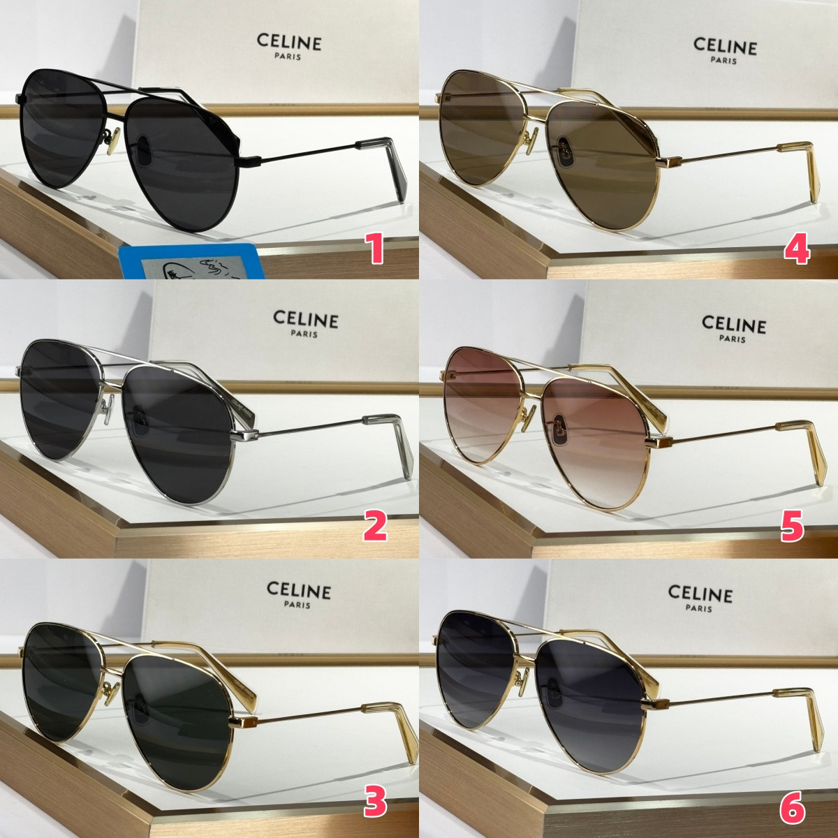 Ce**e aviator sunglasses cl40062 61-12-145