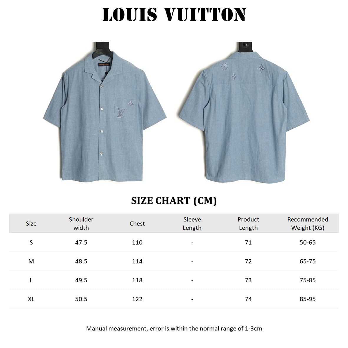 l0*is V*t0n lv short-sleeved shirts suit