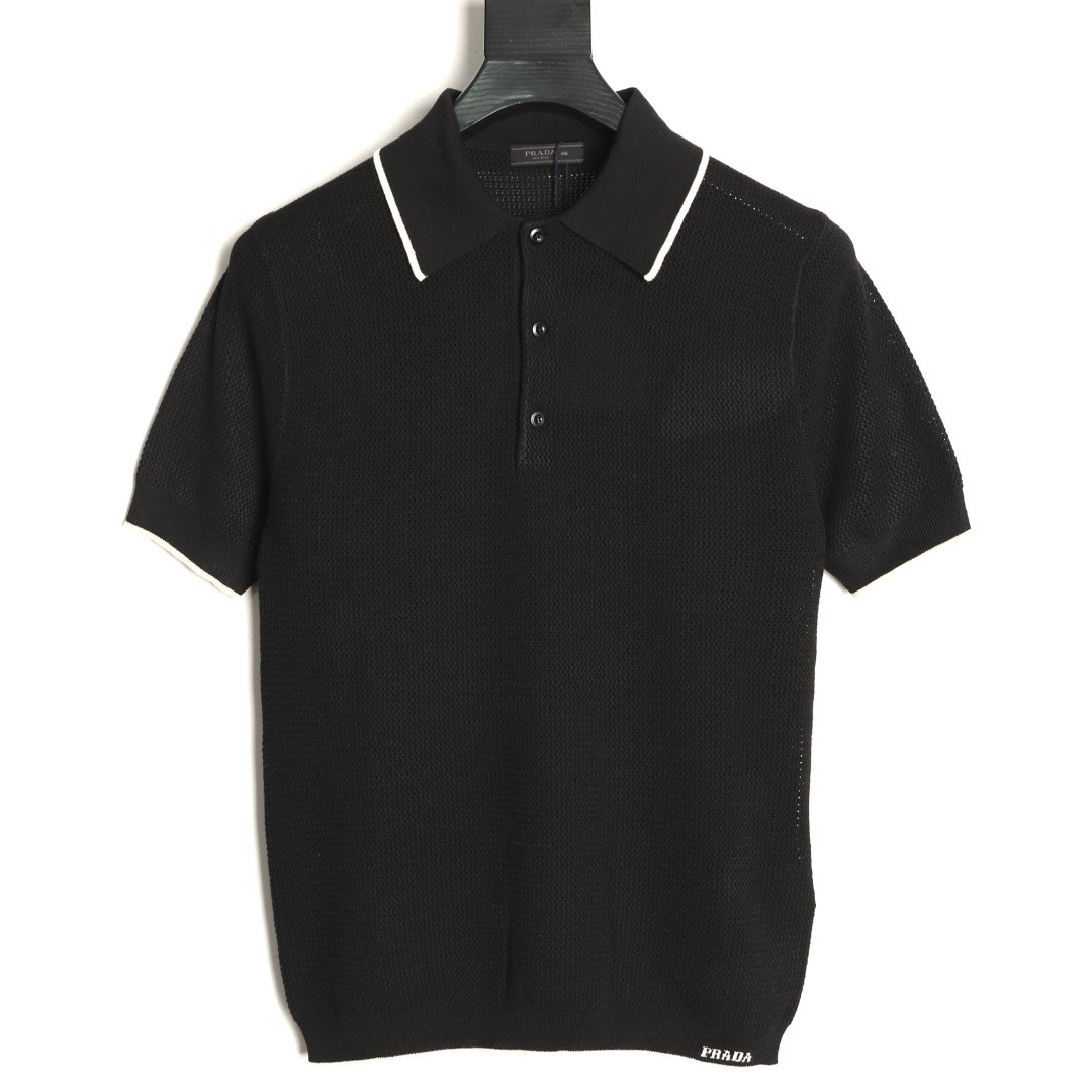 Pra*a short-sleeved polo shirt