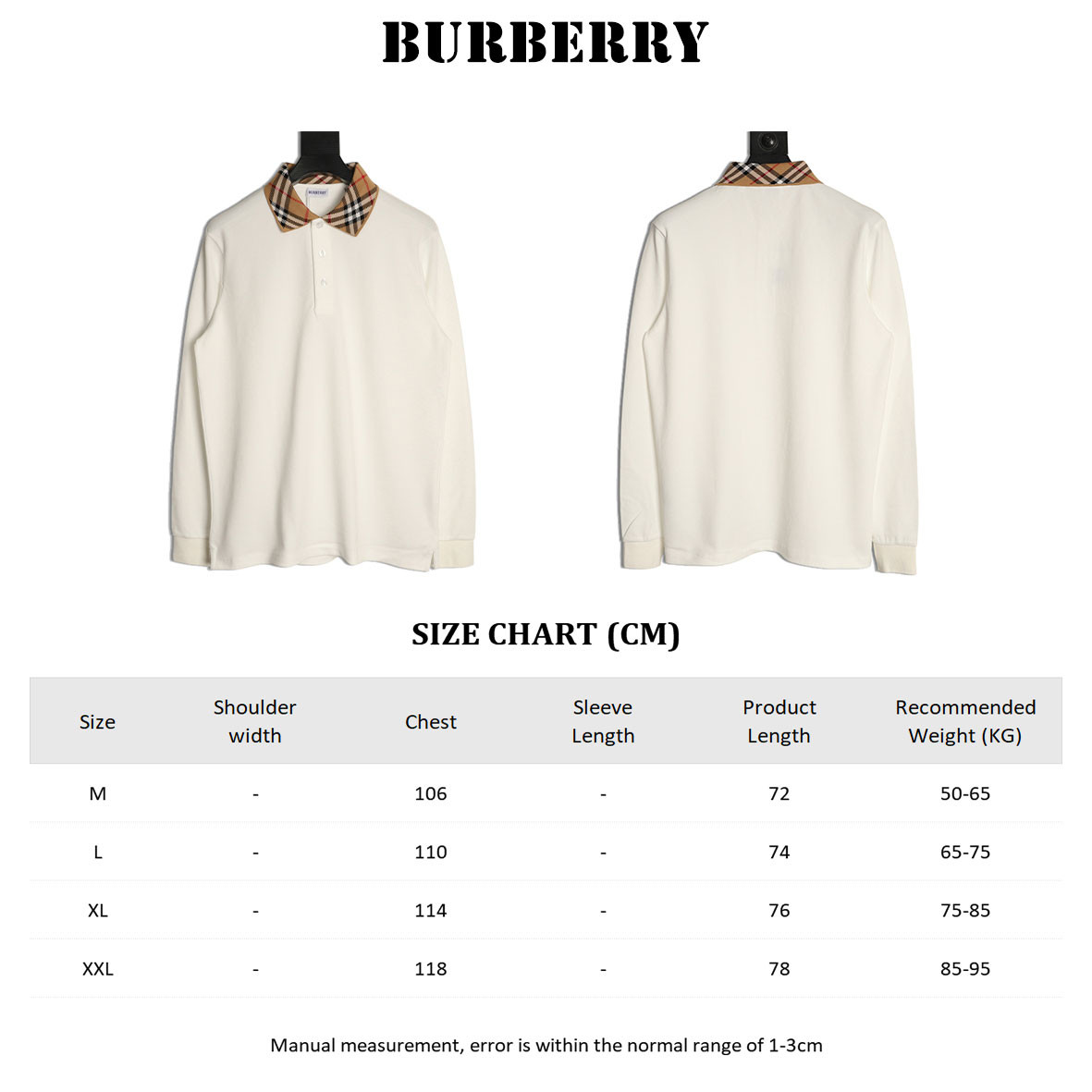 B**rry 26ss long-sleeved polo shirt