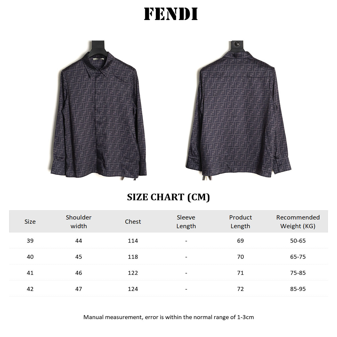 F**di long-sleeved shirts