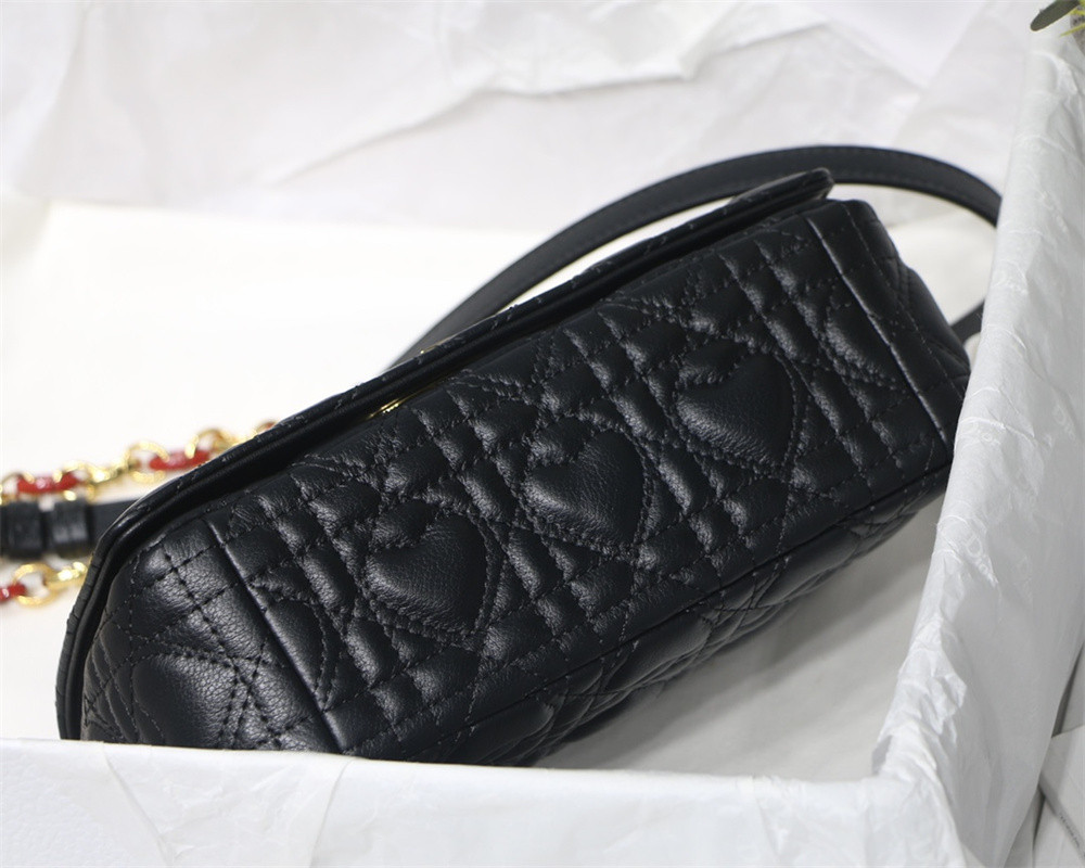 SMALL D*0r CARO BAG amour black 20 x 12 x 7 cm