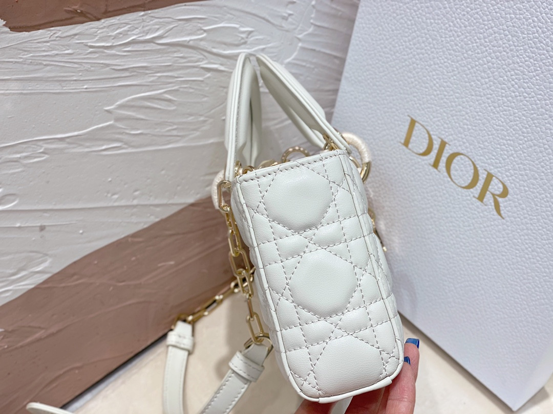 D*0r SMALL LADY D-JOY BAG Latte
