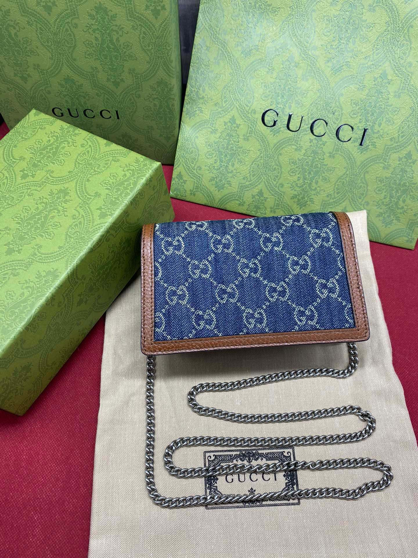 G*u*i DIONYSUS GG S*p*e S*pER MINI BAG 6.5"Wx3.9"Hx1.6"D