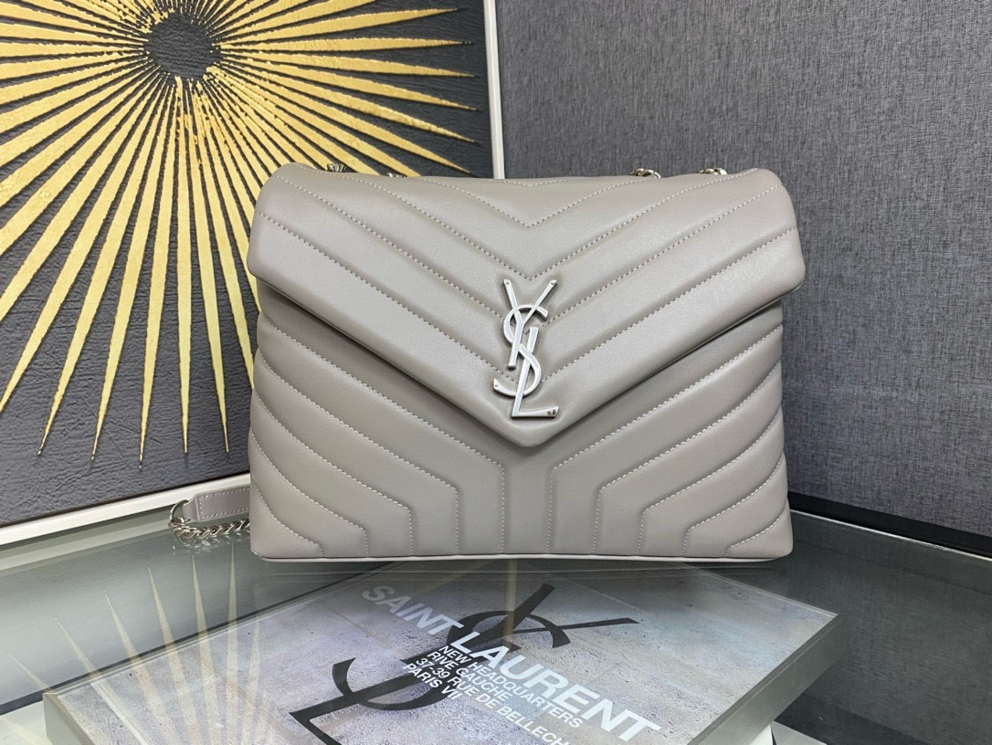 Y*L LOULOU QUILTED LEATHER 32x22x9cm