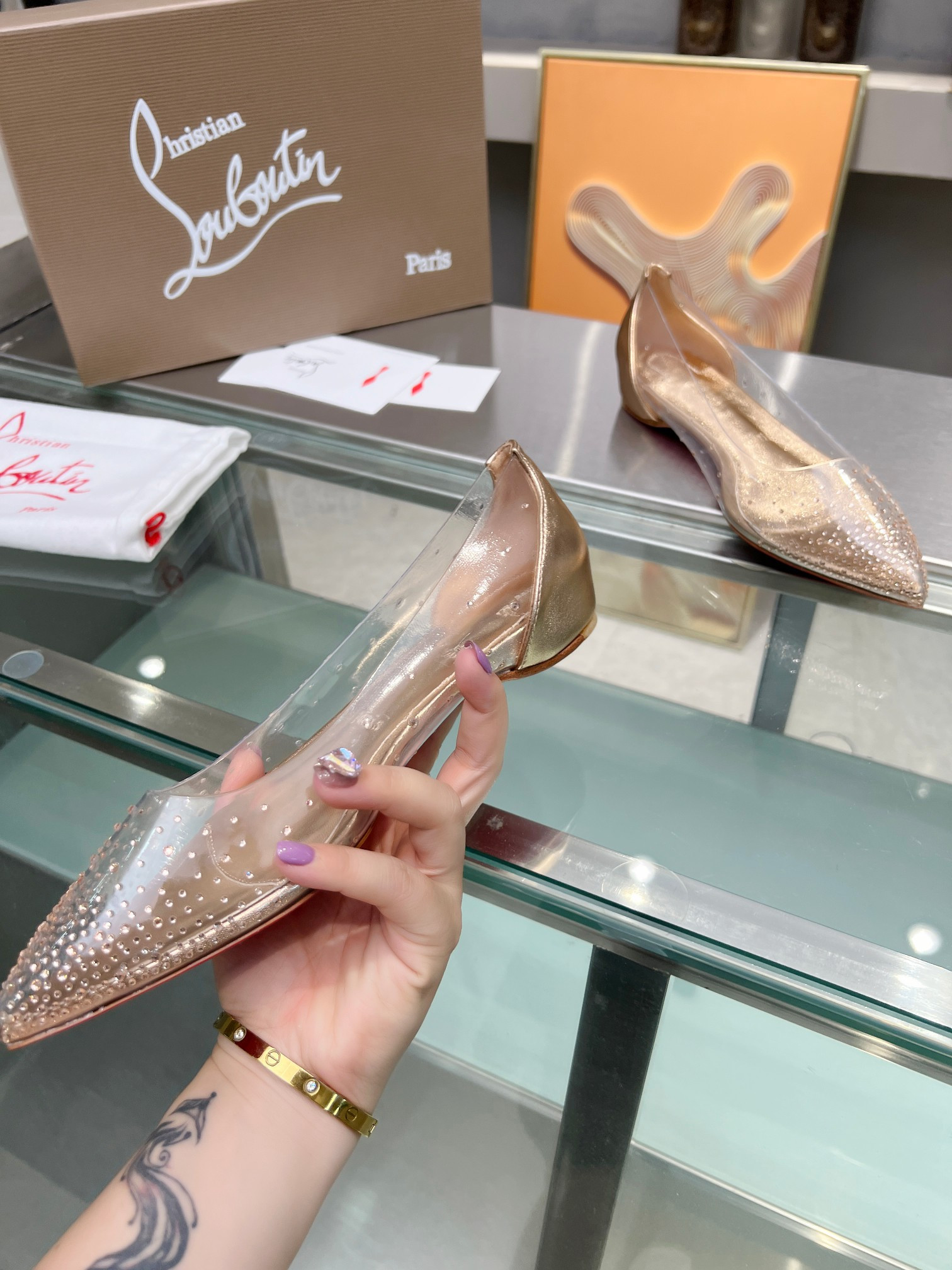 UA Ch**an Louboutin CL red-bottom shoes
