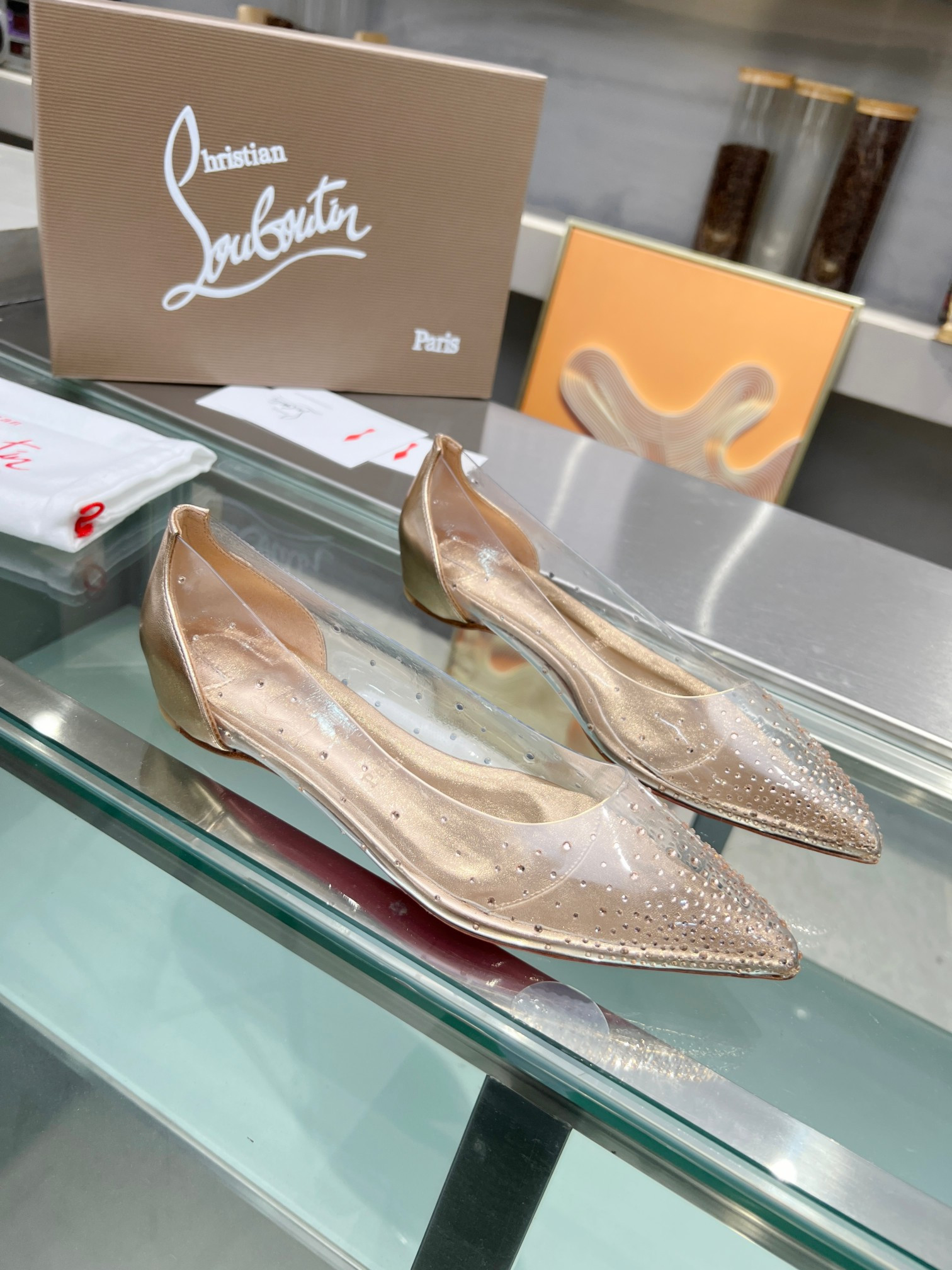 UA Ch**an Louboutin CL red-bottom shoes