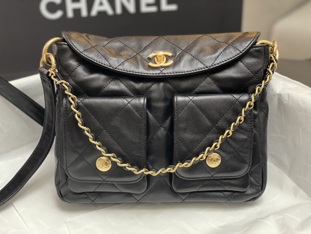 Ch*el Hobo Handbag 21x27x4.5cm