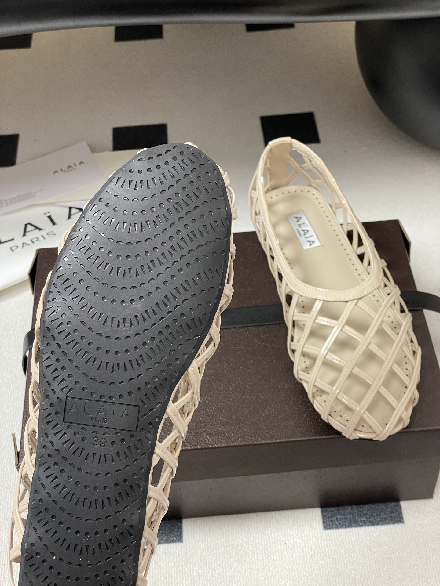 UA Alaïa CAGE BALLET FLATS(Customized Size 7-10 days production time)