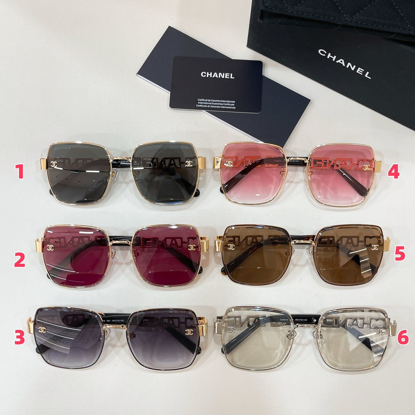 Ch*el glasses ch9818 58-18-145
