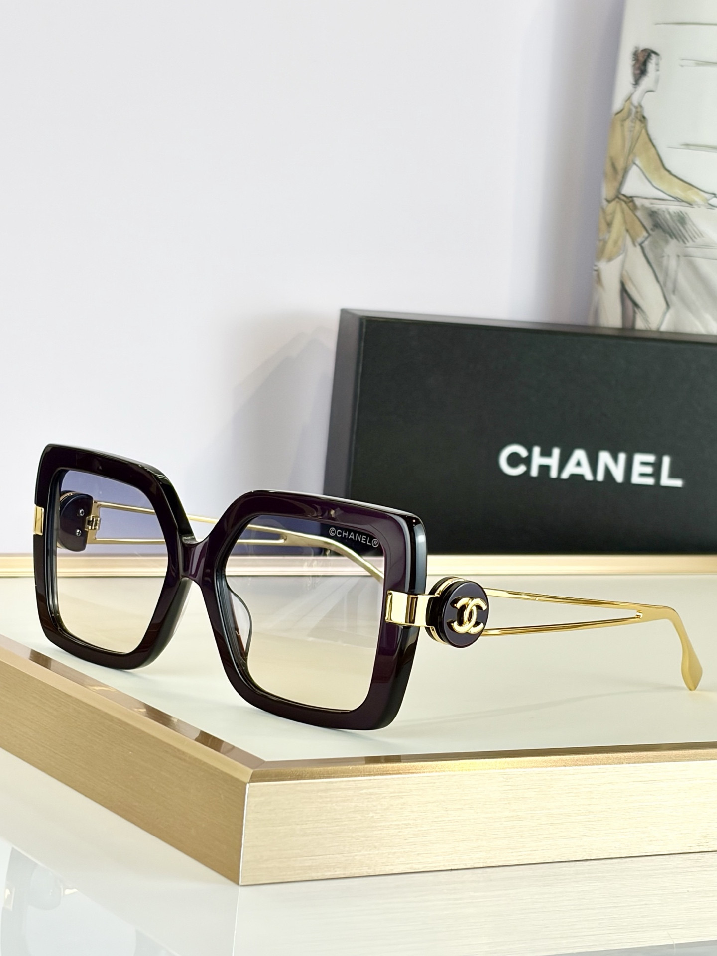 Ch*el glasses ch5512-h 56-18-145