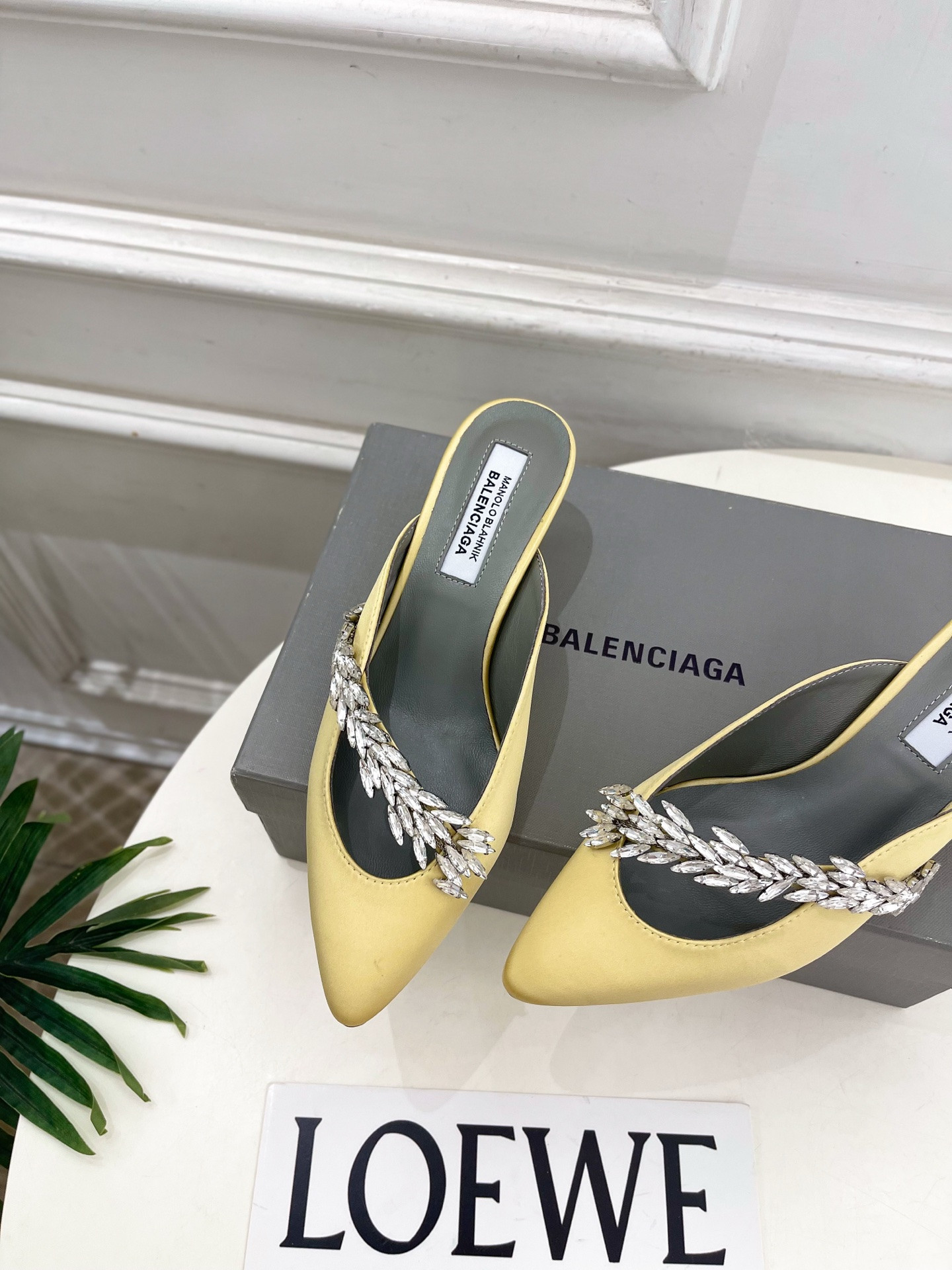 ua ba*len*cia*ga x ma*n010 B1ah*ik mule 5.5cm heel