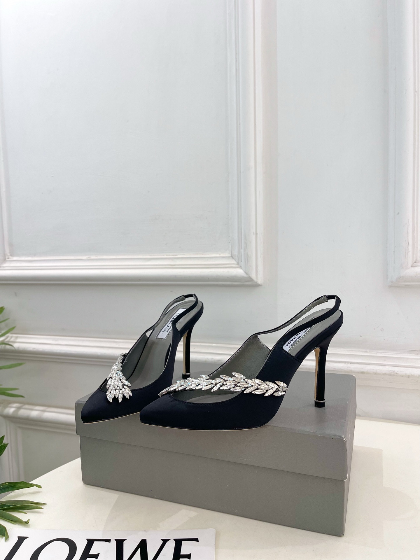 ua ba*len*cia*ga x ma*n010 B1ah*ik slingbacks 10cm heel